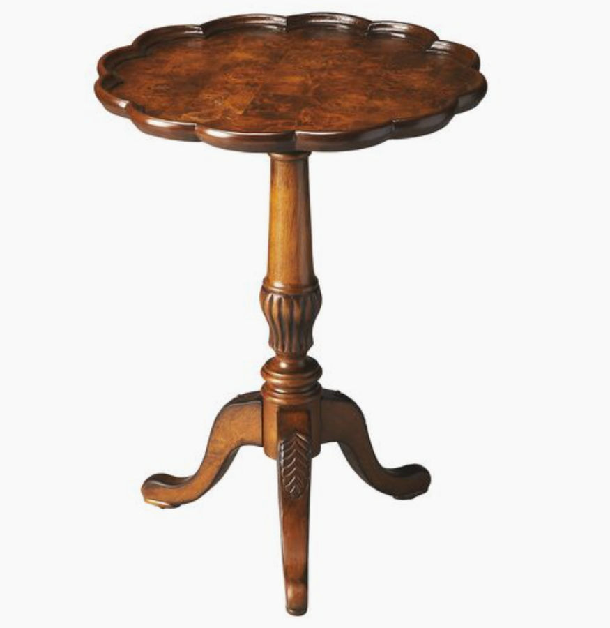 Nadia Scallop Pedestal Side Table added by Kathryne Gettas