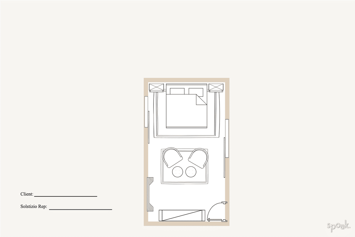 Bedroom Layout designed by Montara Kiss