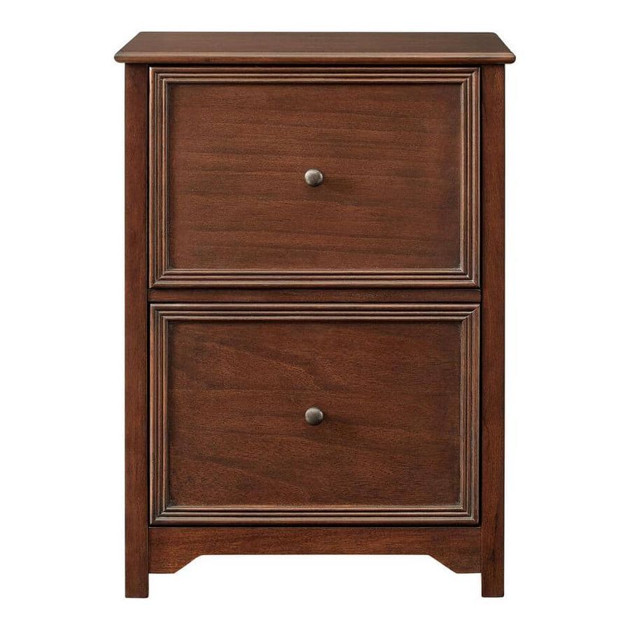 Home Decorators Collection Bradstone 2 Drawer Walnut Brown Wood File Cabinet JS-3418-C - The Home Depot added by Jorie Braunold