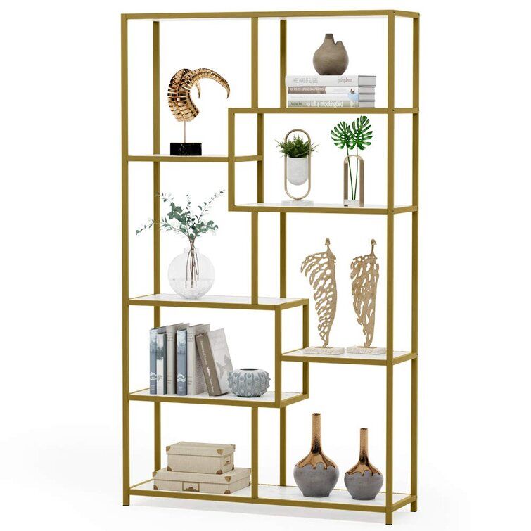 Campy 70.86'' H x 39.37'' W Steel Etagere Bookcase added by Abby Starobin
