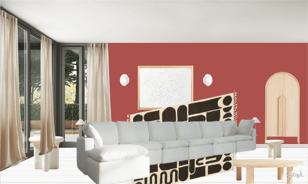 Kitchen + Living Room Ideas designed by Nathan Chetrit