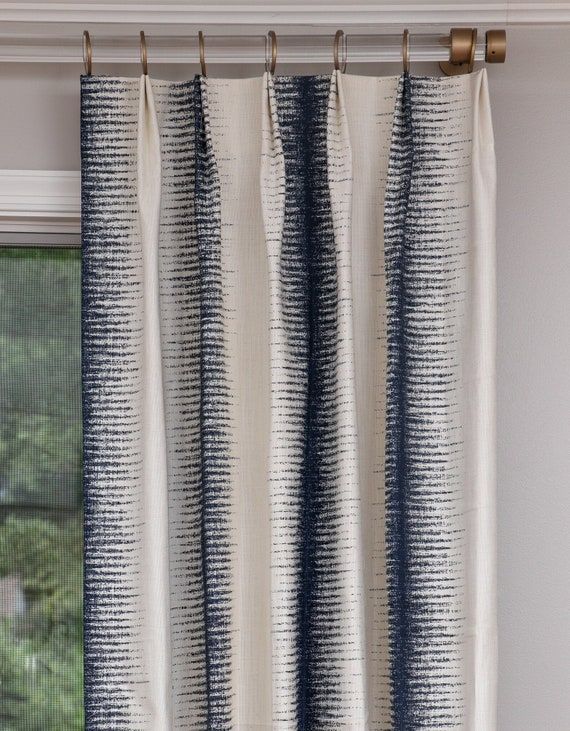 Blurred Stripe Drapery Panels  Made-to-order Curtains With - Etsy added by MK Alderman