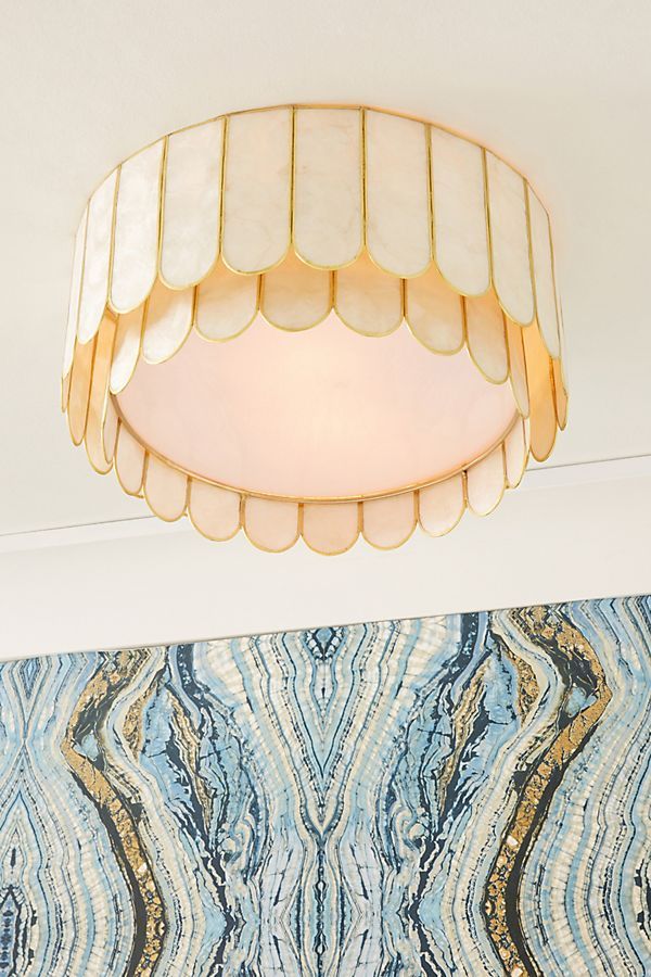 Madelyn Capiz Faceted Flush Mount added by Kristen Repp