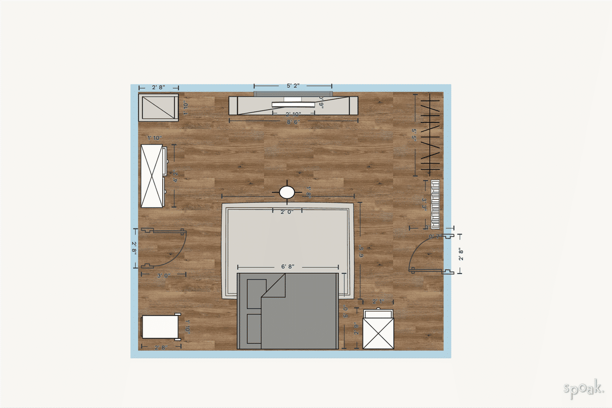Bedroom Plan designed by Student8 Hauppauge