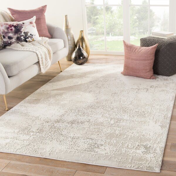 Manzi Abstract Area Rug in Gray added by HELEN SALGADO