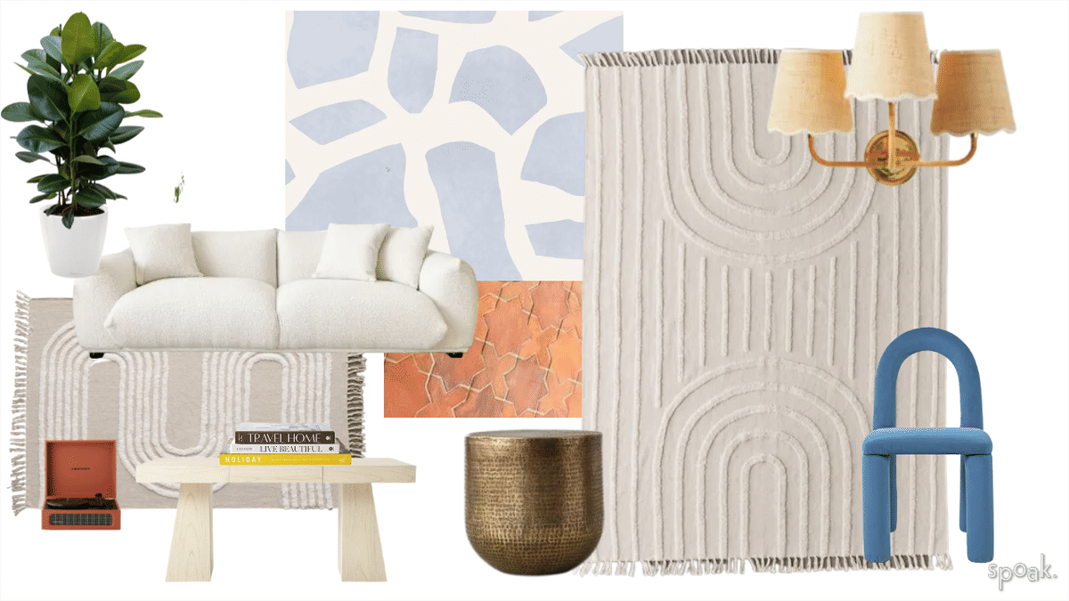 Orange Living Room Ideas designed by Becca Hill