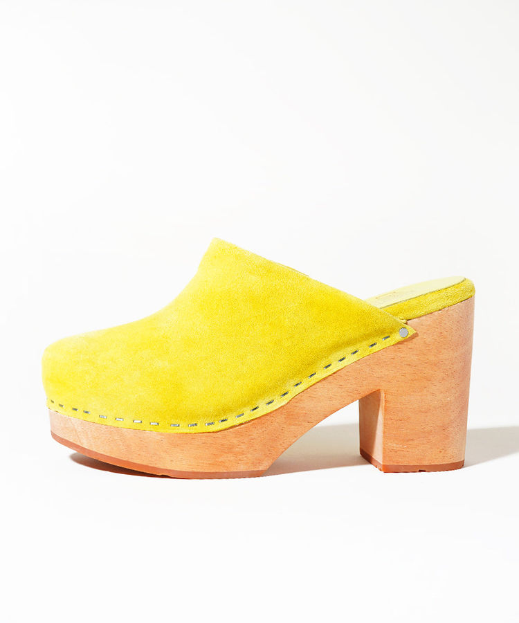 Marlo Chunky Platform Clog, Acid Yellow added by Daniela Araya