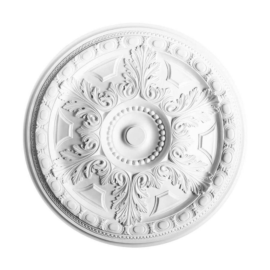 ORAC DECOR 28 in. x 28 in. x 1-3/4 in. Egg and Dart, Acanthus and beads Primed White Polyurethane Ceiling Medallion R-23 - The Home Depot added by Kacy Emmett