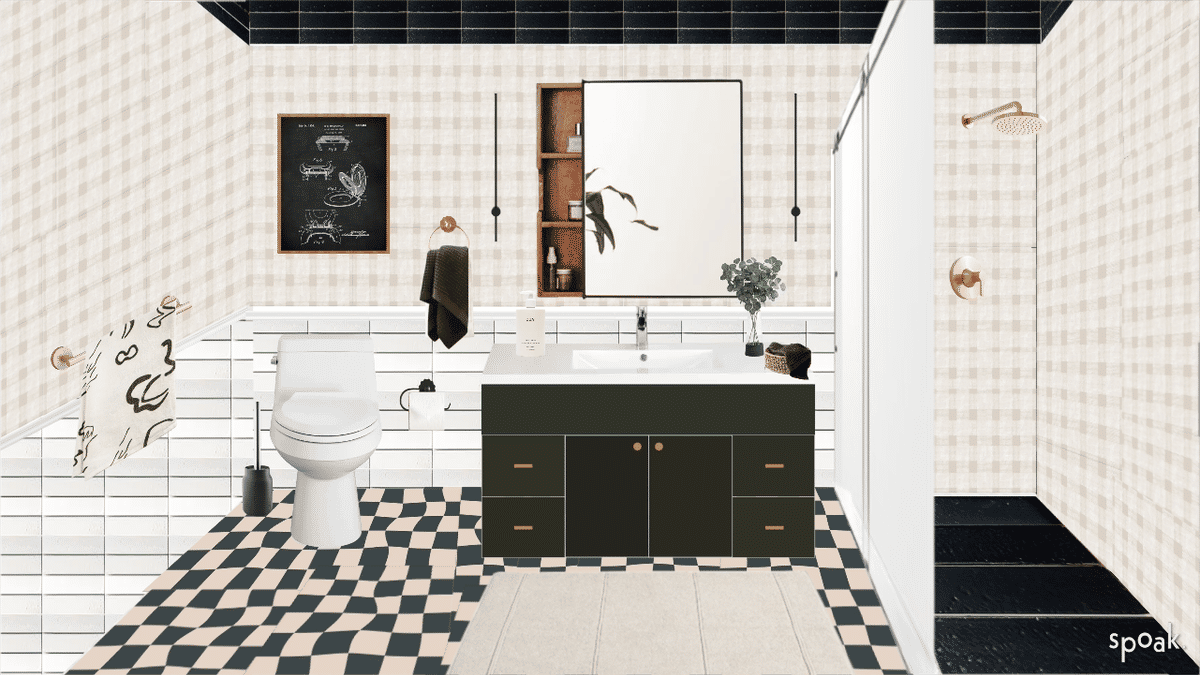 Bathroom Inspiration designed by Ashley Carvalho