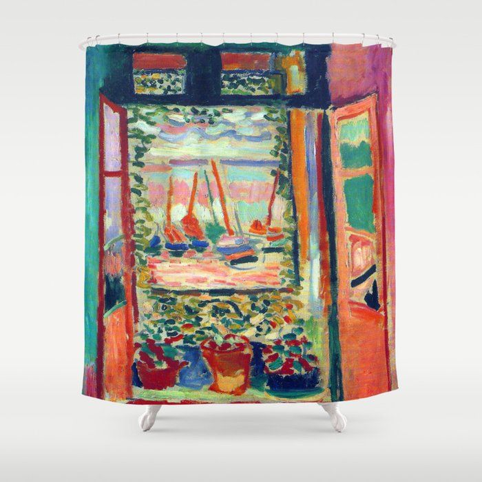 Henri Matisse Open Window at Collioure Shower Curtain by Jon Baran added by Molly Jones
