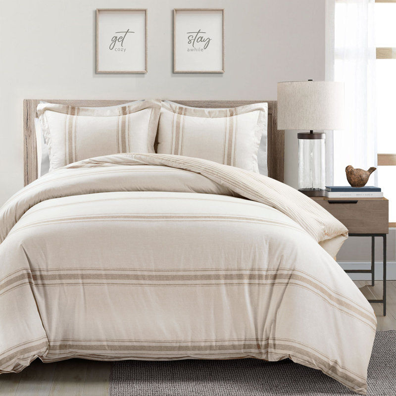 Standard Cotton 460 TC Reversible 3 Piece Duvet Cover Set added by Karina Bumatay