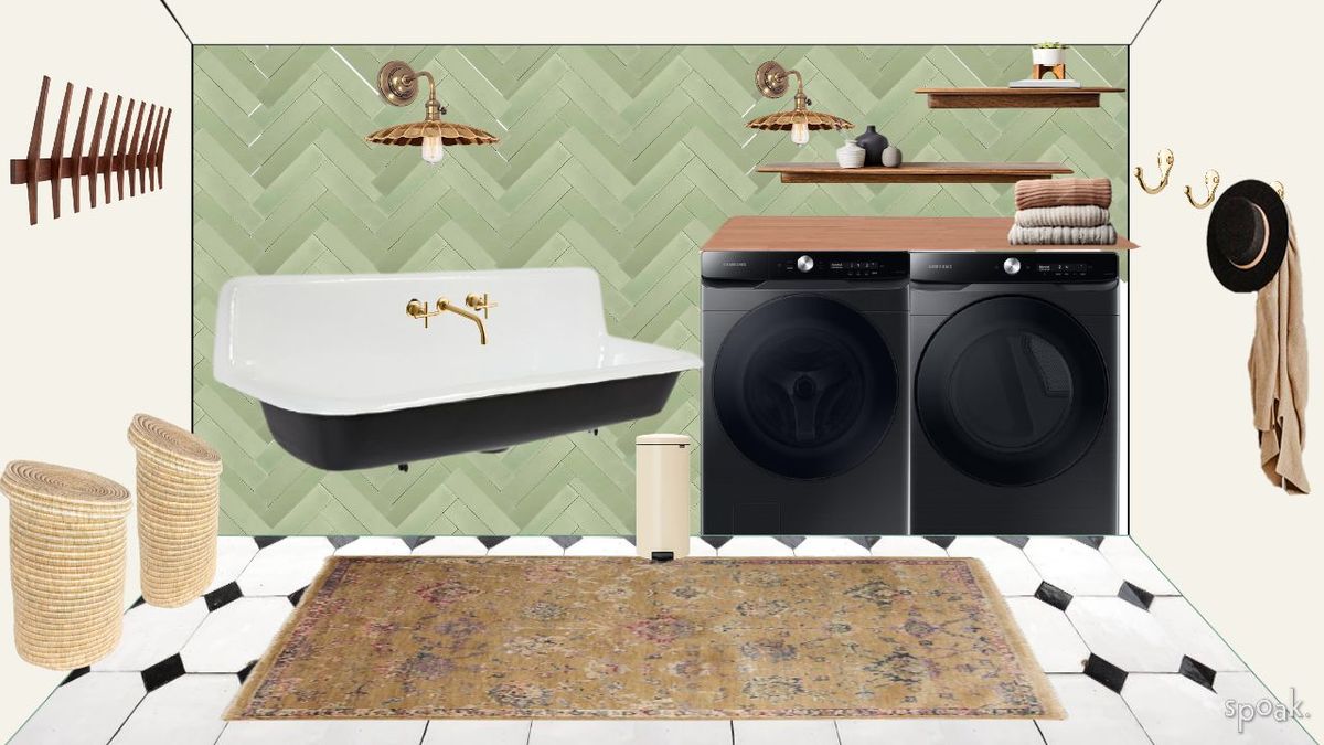Laundry Room Inspiration designed by Catie Porter
