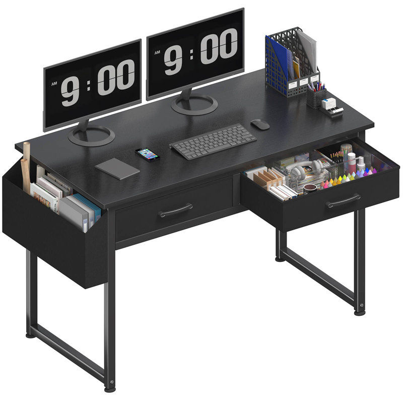Ebern Designs Writing Desk With Drawers Computer Table Vanity Desk & Reviews | Wayfair added by Brooke Beatha