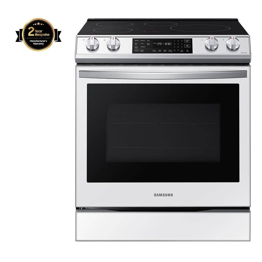 Samsung 30 in. 6.3 cu. ft. Smart Rapid Heat Slide-in Induction Range with Air Fry and Convection+ in White Glass NE63BB861112 - The Home Depot added by Jennie Perkins