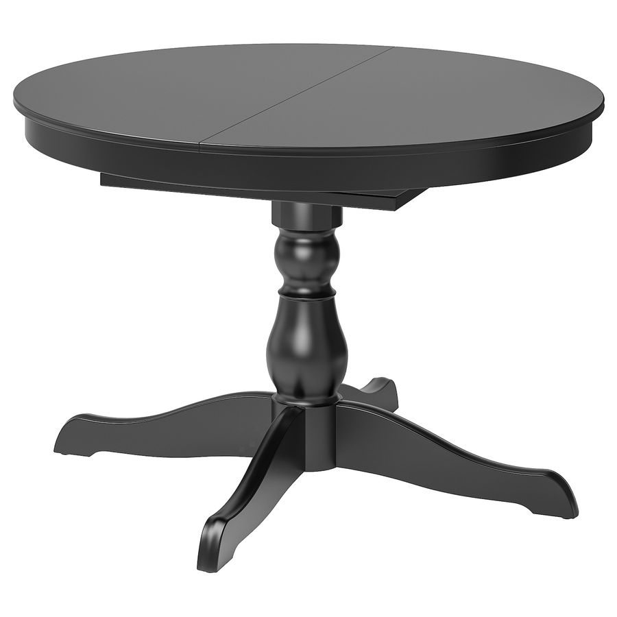 INGATORP Extendable table, black, Max. length: 155 cm - IKEA added by Michael Vaughan