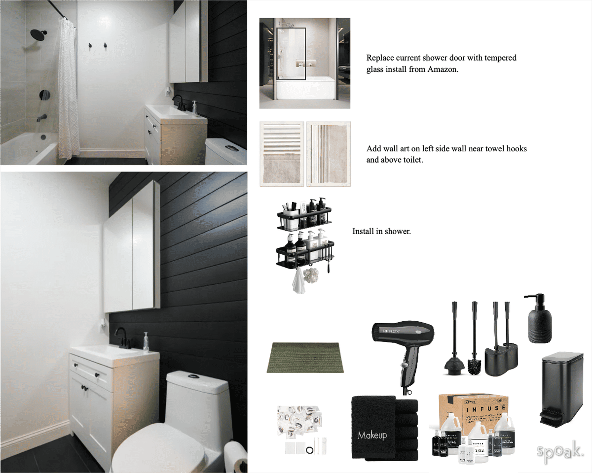 Bathroom Ideas designed by Inayah McMillan