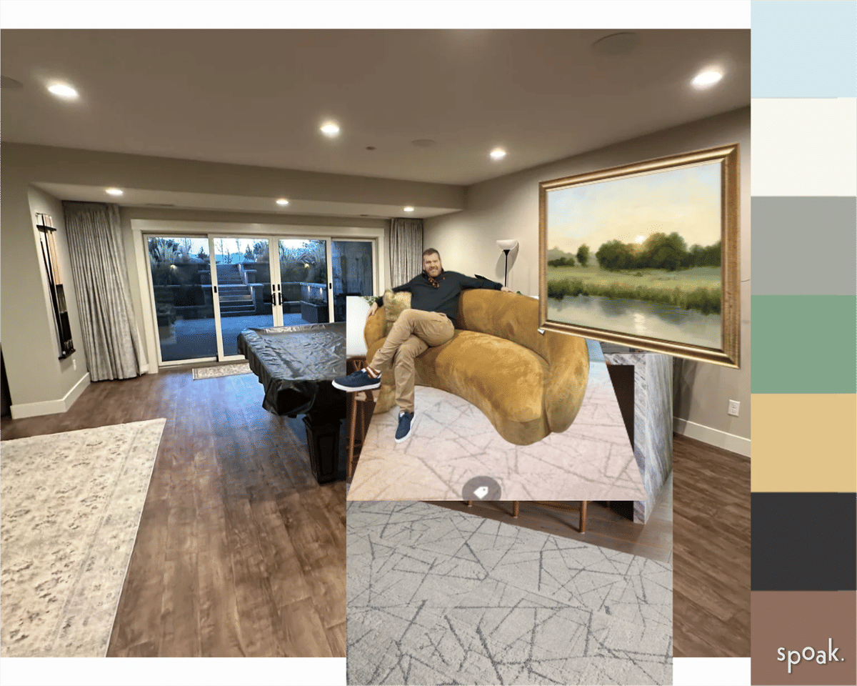 Basement Inspiration designed by Alison Shepherd