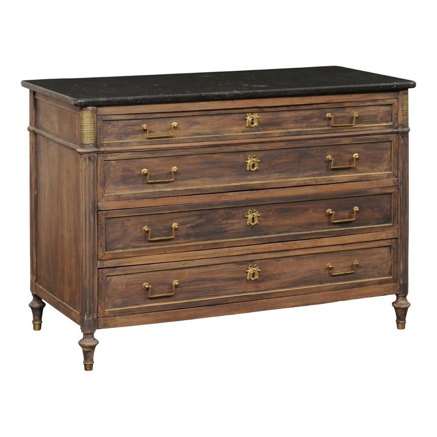 French Neoclassic Commode with Black Stone Top added by Alyssa Hennessey