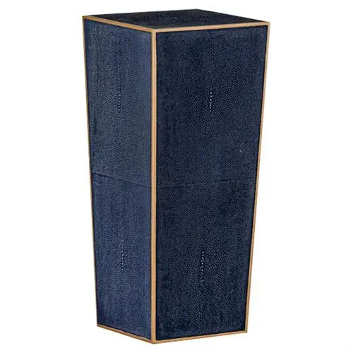 Gabby Cecil Hollywood Regency Navy Faux Shagreen Drink Table added by Jennifer Hickey