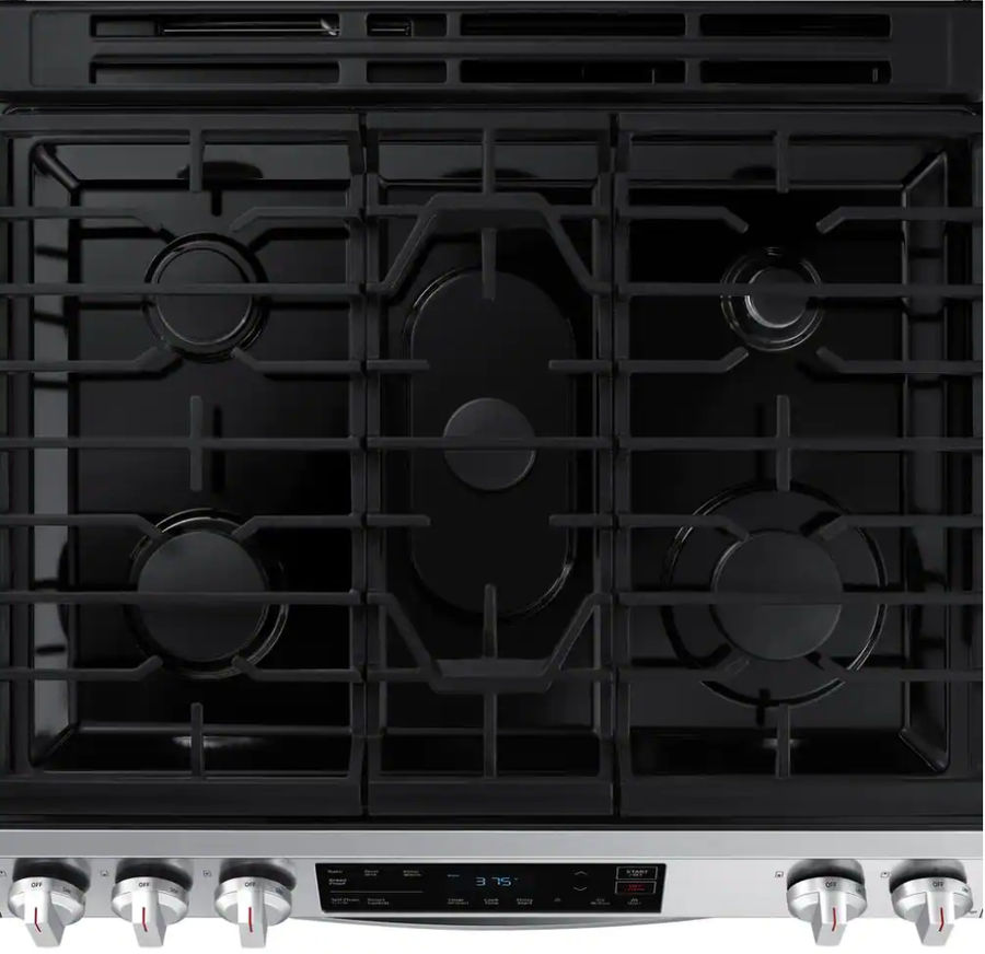 Samsung 30 in. 5 Burner Slide-In Gas Range in Stainless Steel with Standard Cooking NX60T8111SS - The Home Depot added by Inez Cavallaro