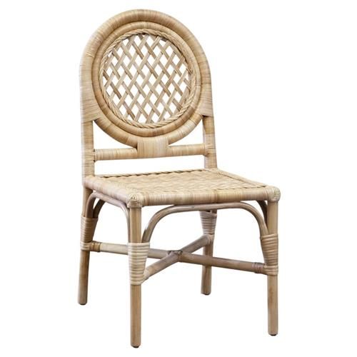 Mainly Baskets Louis XVI Coastal Natural Handwoven Rattan Dining Side Chair added by Joy Martin