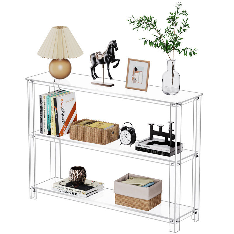 Acrylic console bookshelf added by Alethia Vitale