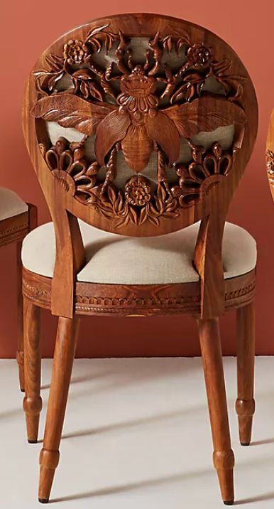 Handcarved Queen Bee Dining Chair added by Rebecca Hiremath