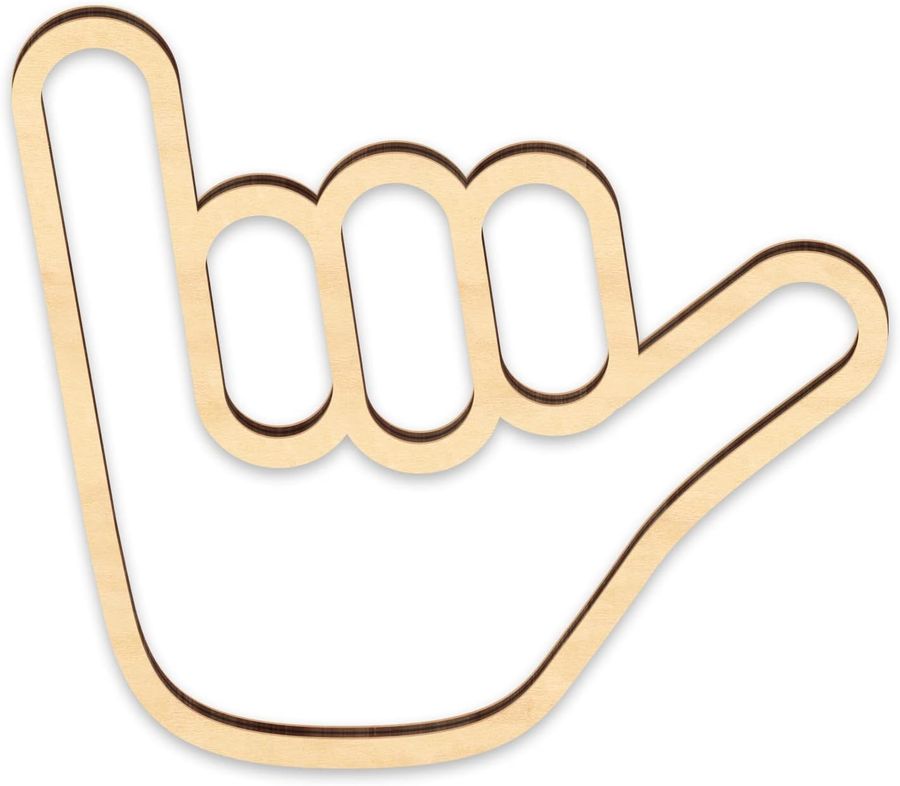 Shaka Wooden Wall Sign Hang added by Michelle Rosenhouse