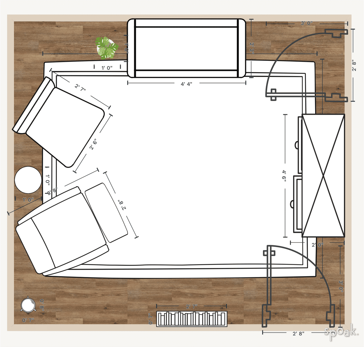 Nursery Plan designed by Ellie Owings