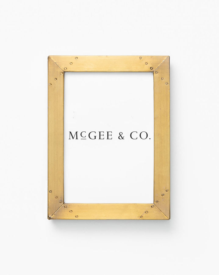 Industrial Brass Frame added by Where The Heart Is Designs