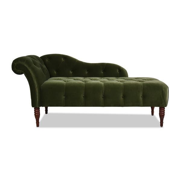 Toretto Right Arm Facing Tufted Chaise Lounge Bench - Olive Green added by Spoak Member