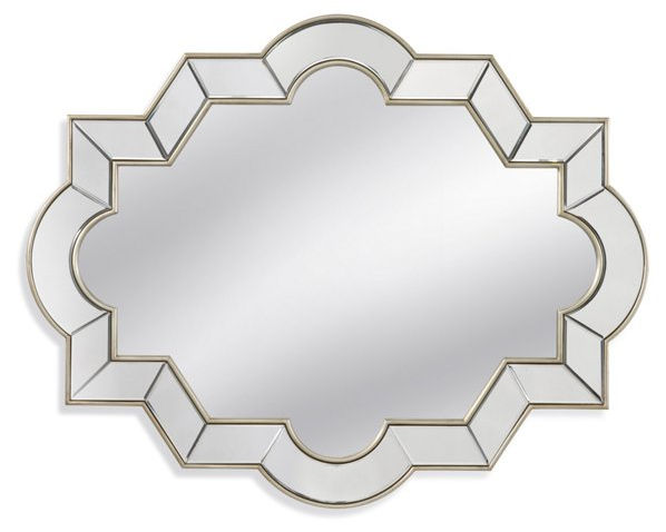 Geometric Wall Mirror, Silver Leaf added by Alisha Clark