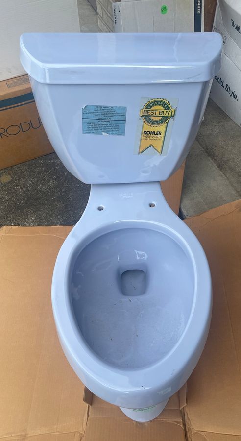 blue toilet added by Melanie Thomas