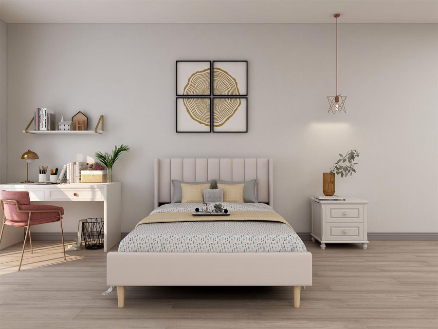Eriksay Low Profile Upholstered Platform Bed With Wingback Headboard added by sallie tyler