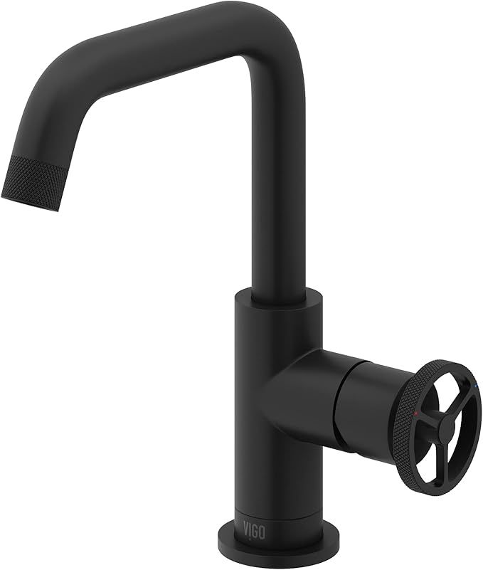 VIGO Cass 9'' H Single Handle Single-Hole Bathroom Faucet in Matte Black-VG01047MB added by Jamie Moon