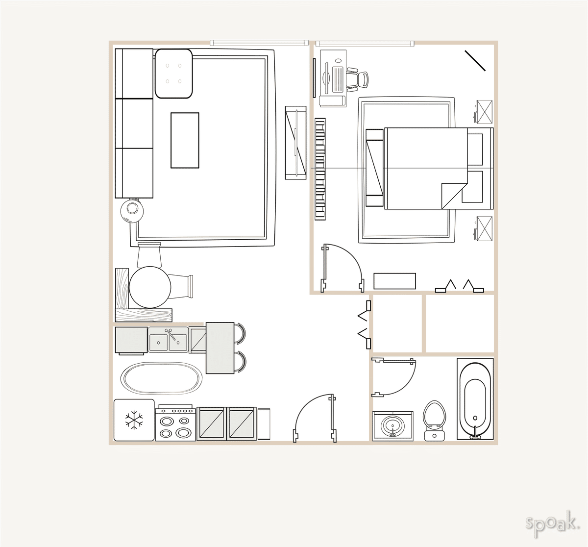 Bedroom Plan designed by ainsley regner