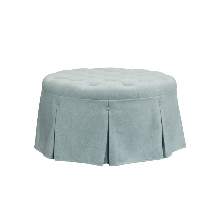 Martha Stewart Terri Button Tufted 32" Round Ottoman added by Emily Perdue