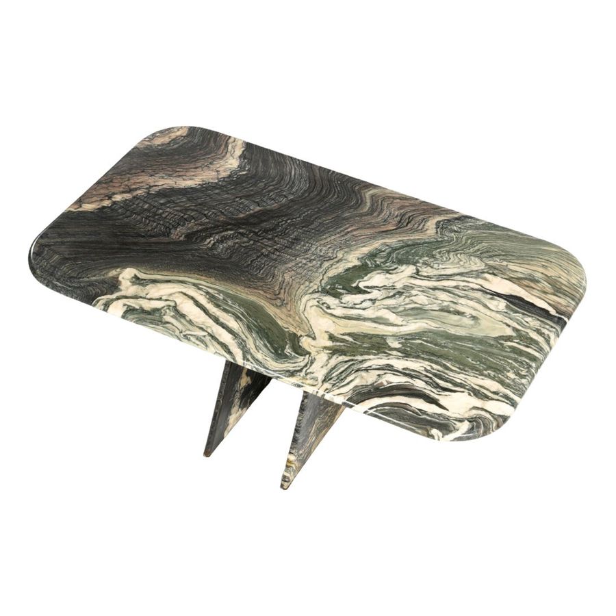 French Cipollino Marble Coffee Table, 1970s added by Lindsay White