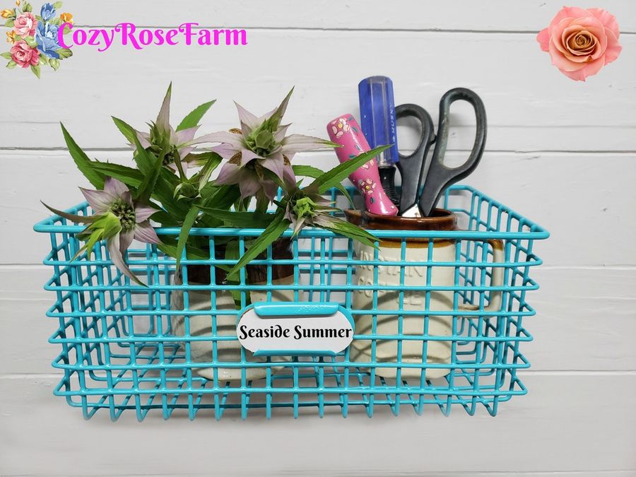 Wall Mount Wire Basket,chicken Wire Basket , Storage Basket , Bathroom Decor or Pantry for Farmhouse , Rustic and Shabby Chic Designing - Etsy added by Savannah Williamson