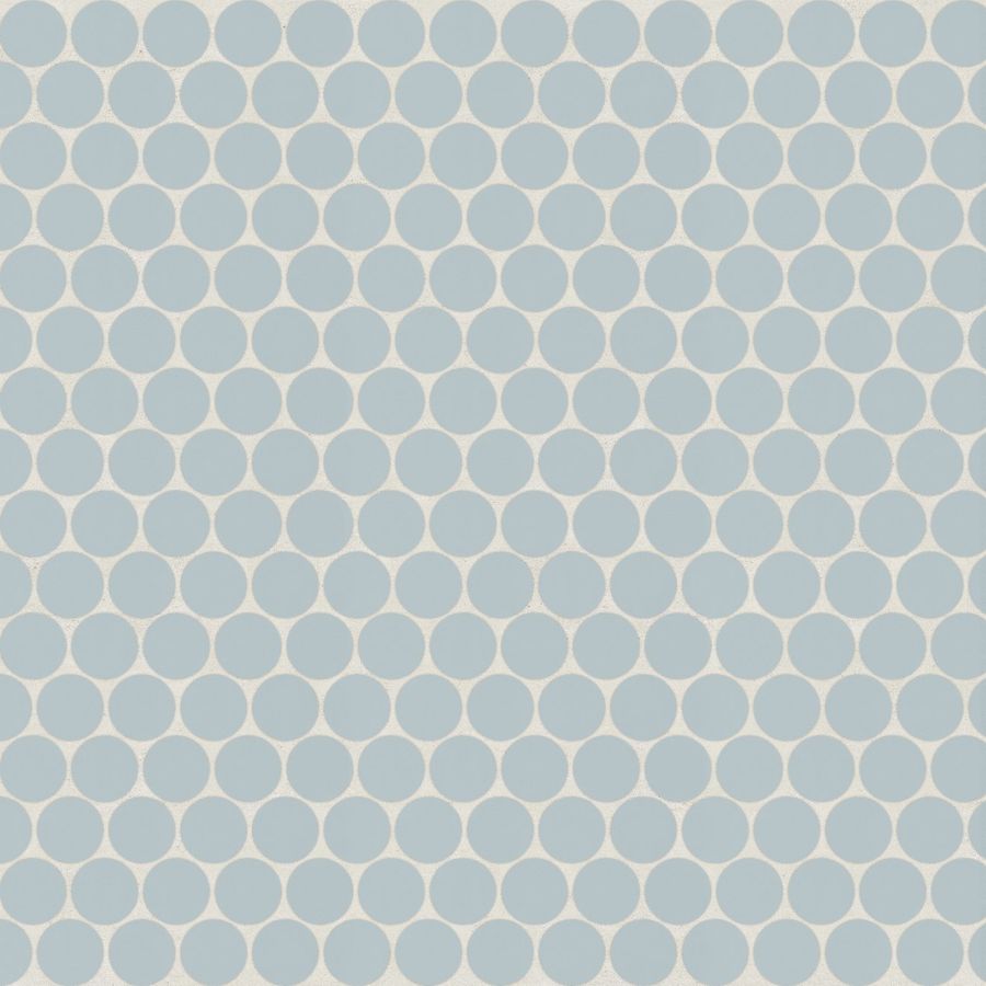 Marin 3/4" Penny Round Matte Porcelain Mosaic in Misty Blue added by Laura Kashiwase
