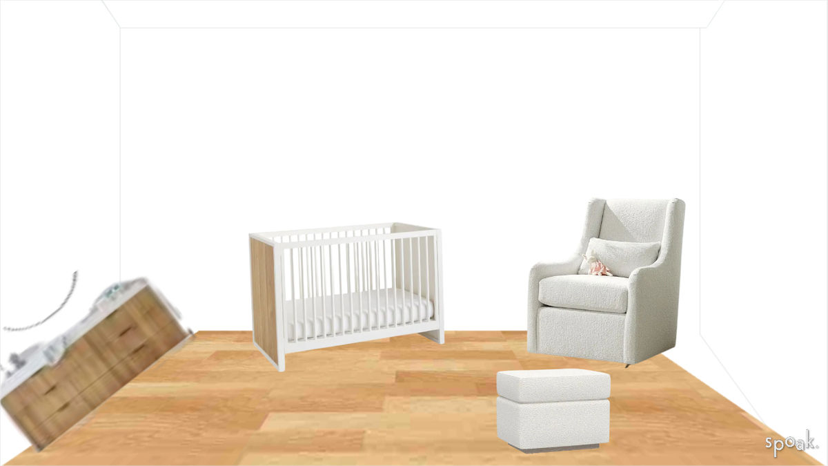 White Nursery Inspo designed by Annette Valle