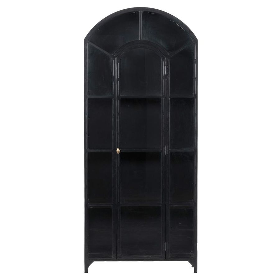Stancil Industrial Loft Matte Black Iron Arch Display Case added by Alexandra OBrien