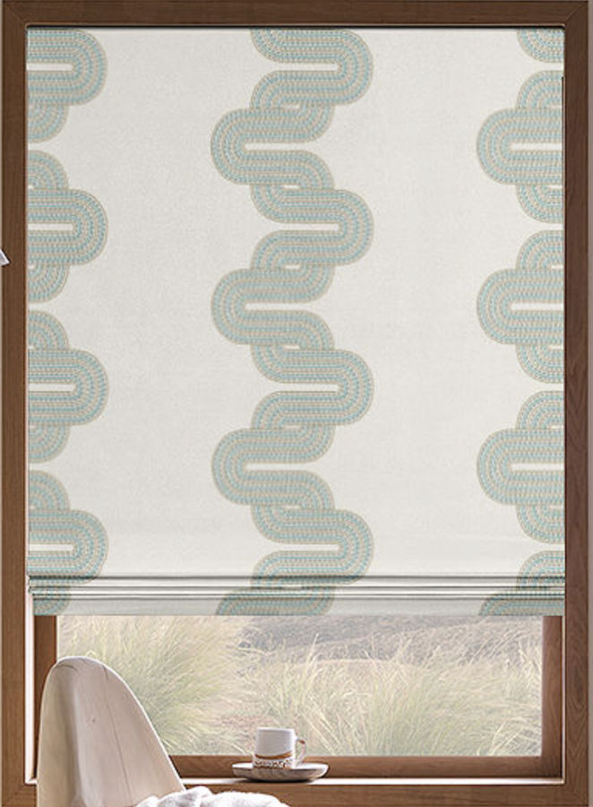 Roman Shades - Alexa Hampton Cloud Chain in Grotto added by Jen Rubio