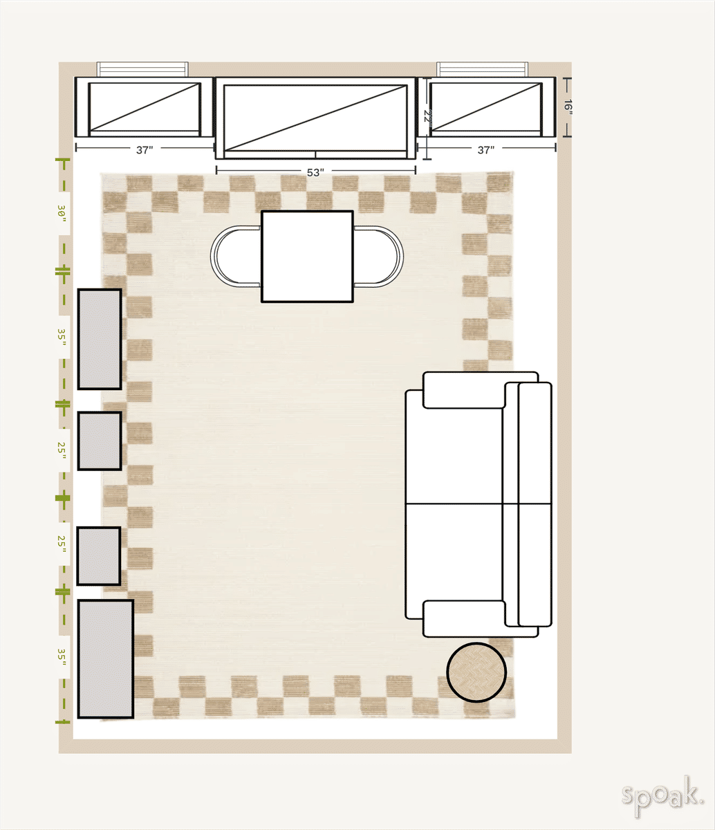 Play Room Layout designed by Jenni Winter