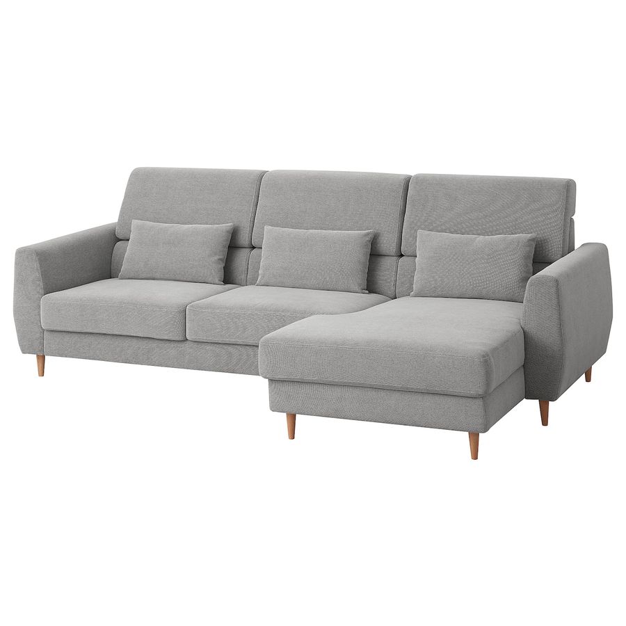SLATORP Sofa, with chaise/Tallmyra white/black - IKEA added by Julie Brown