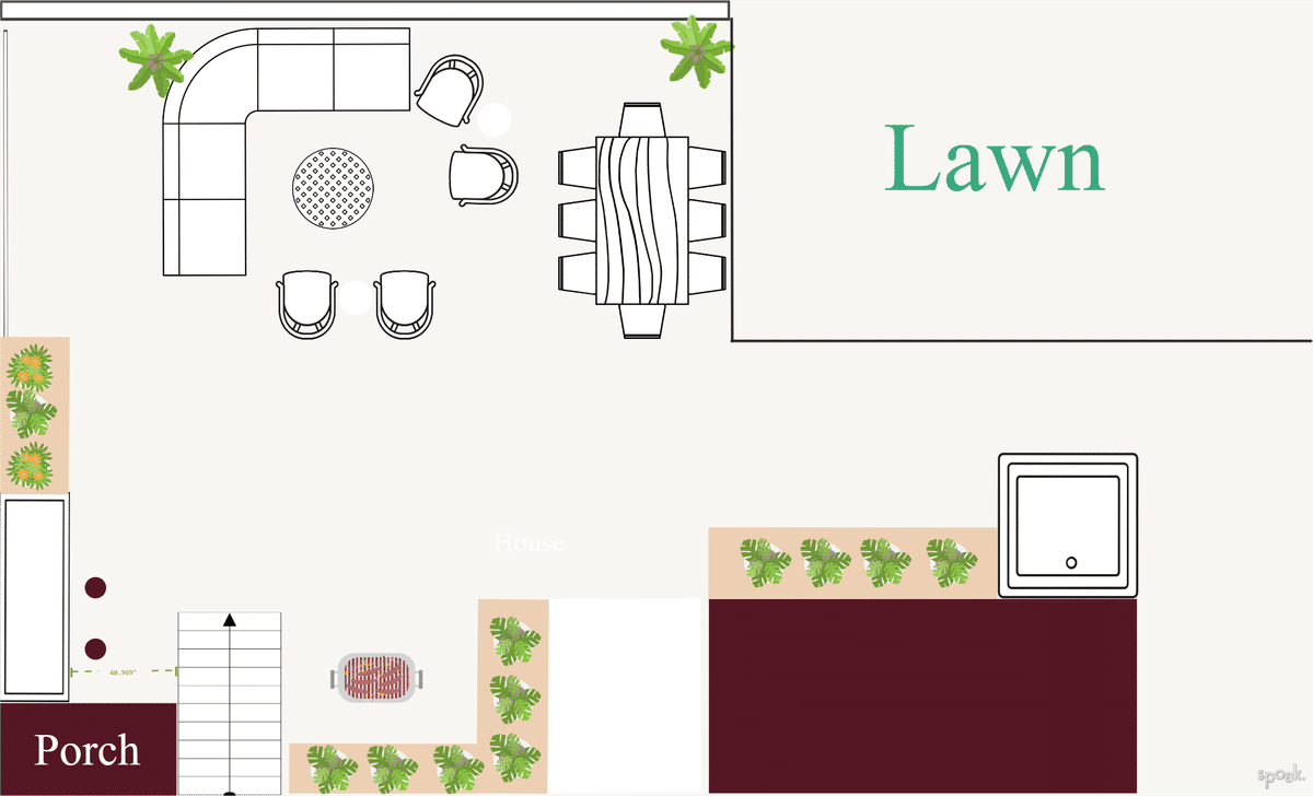 Outdoor Layout designed by Heather Welch