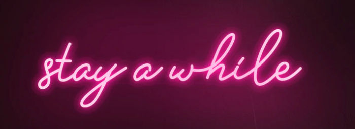 'Stay A While' Neon Sign added by Spoak Member