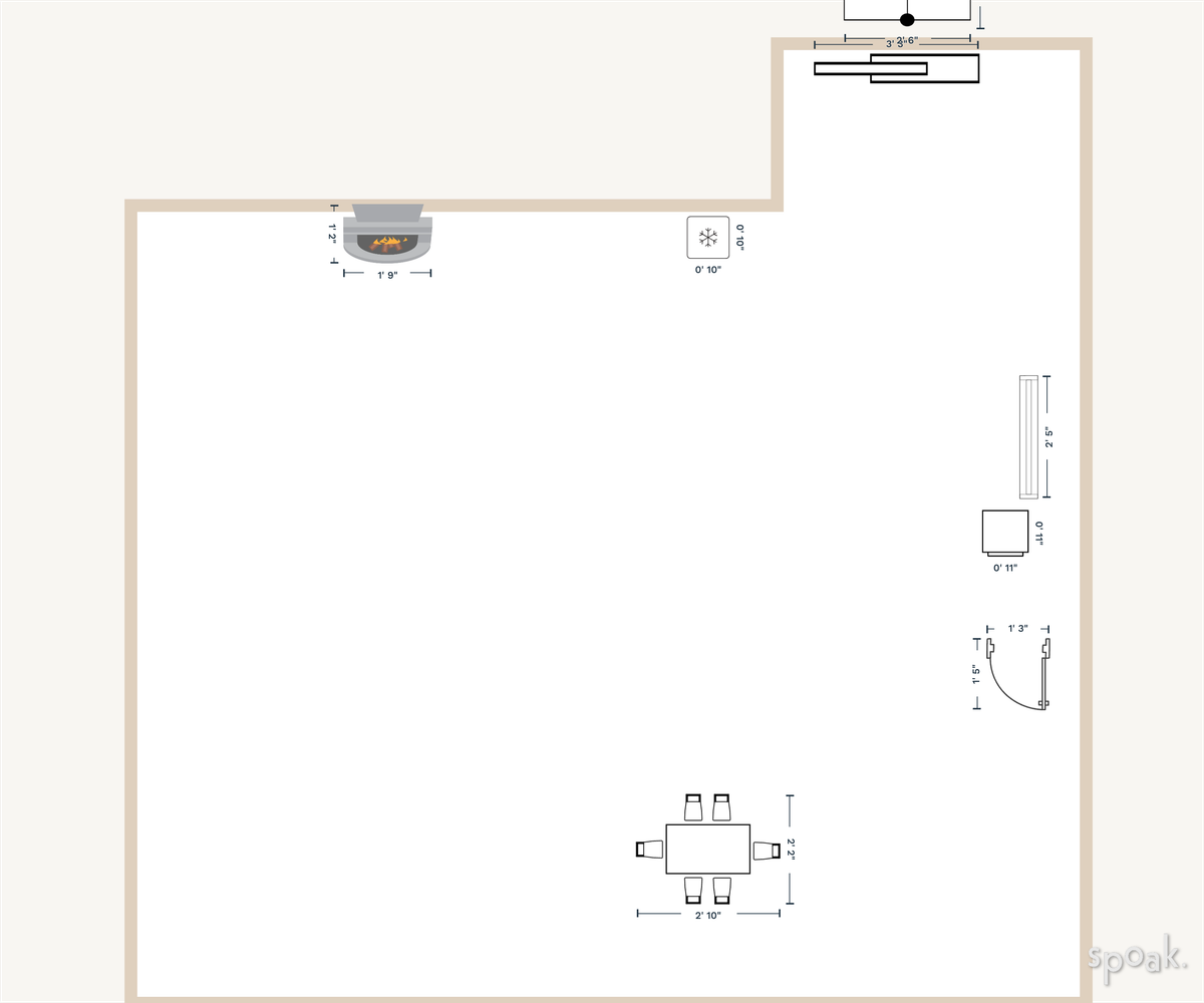 Kitchen Plan designed by Sorena Maes