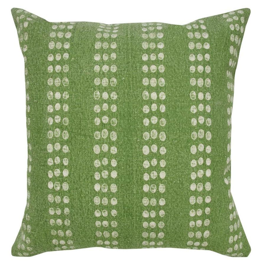 LR Home Polka Dot Green/White 20 in. x 20 in. Stripe Stonewash Throw Pillow 6005A3084D9348 - The Home Depot added by Emily Henry