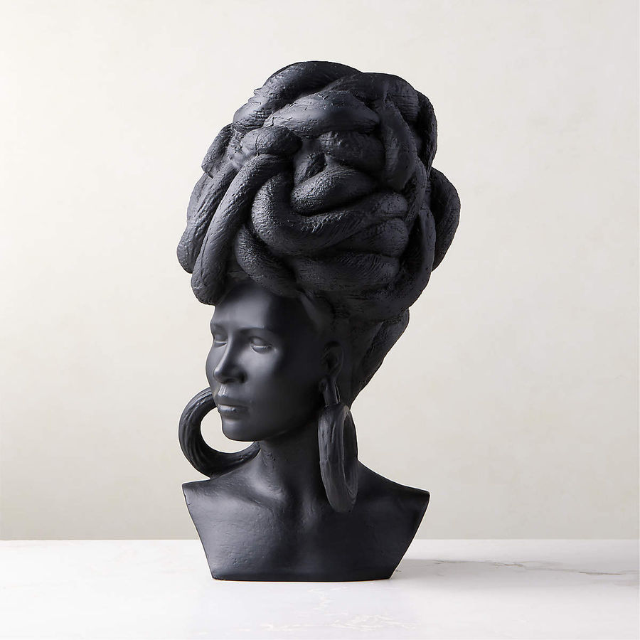 Weaver Bird Black Fiber Clay Statue added by Cheryl Mosley